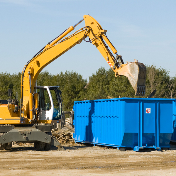 are there any restrictions on where a residential dumpster can be placed in North Bridgton ME